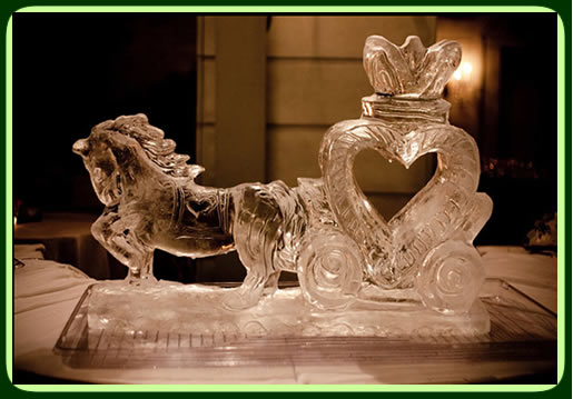 Horse & Carriage Ice Sculpture